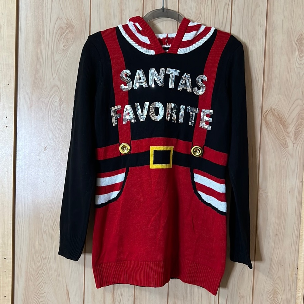 NWT Ugly Women’s sweater with hoodie Size Large